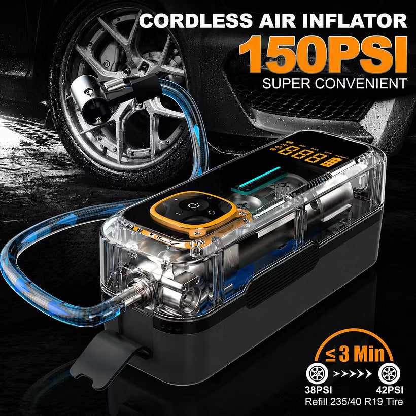 🚗PORTABLE CAR TIRE INFLATOR