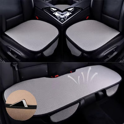 ❄️गर्मीमा प्रयोग हुने आईस सिल्क सास फेर्न सकिने नन-स्लिप कार सिट कभर