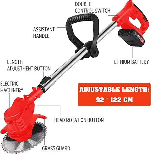 Sharp durable lawn mower 48v machine + battery +Backup blades