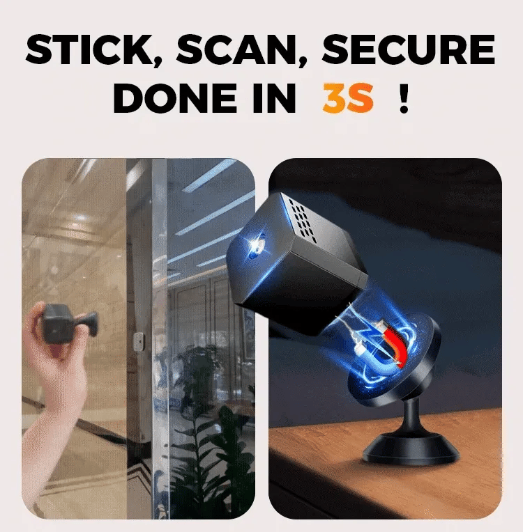 📹🔒 MINI MAGNETIC SMART HD SECURITY CAMERA + 16GB MEMORY CARD