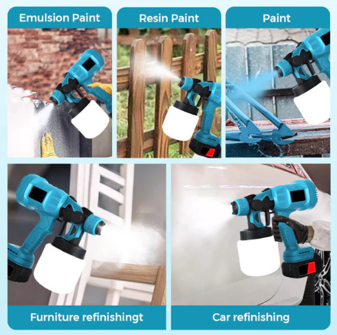 💥 ताररहित इलेक्ट्रिक पेन्ट स्प्रेयर