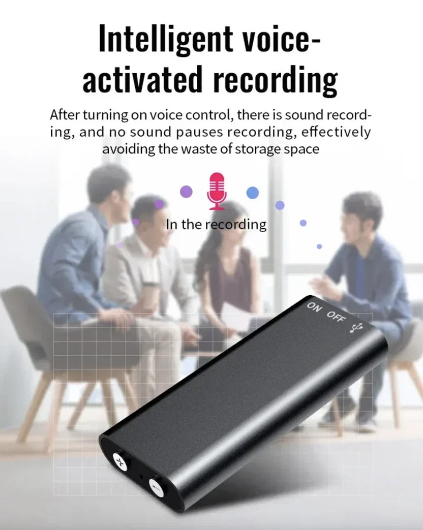 Professional Voice-Activated Digital Recorder, 8GB HD
