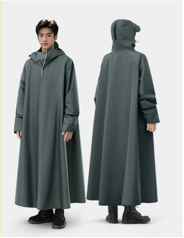 🌧️ युनिसेक्स हुडयुक्त ओभरसाइज्ड इलेक्ट्रिक बाइक वर्षा पोन्चो