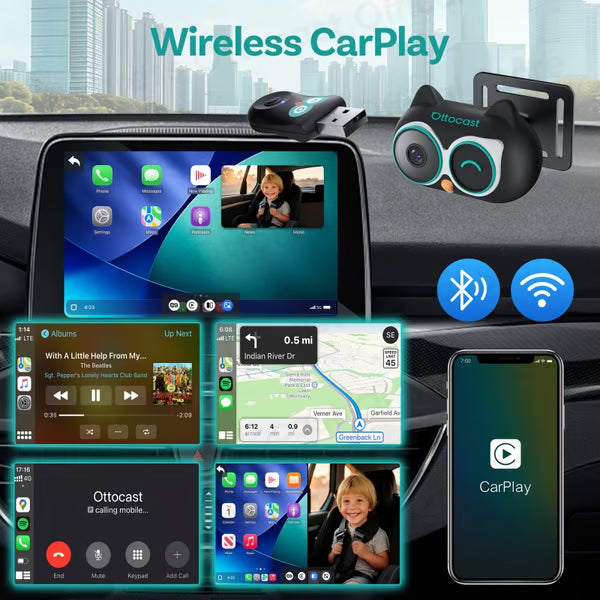Owl Child Monitor Wireless CarPlay Adapter