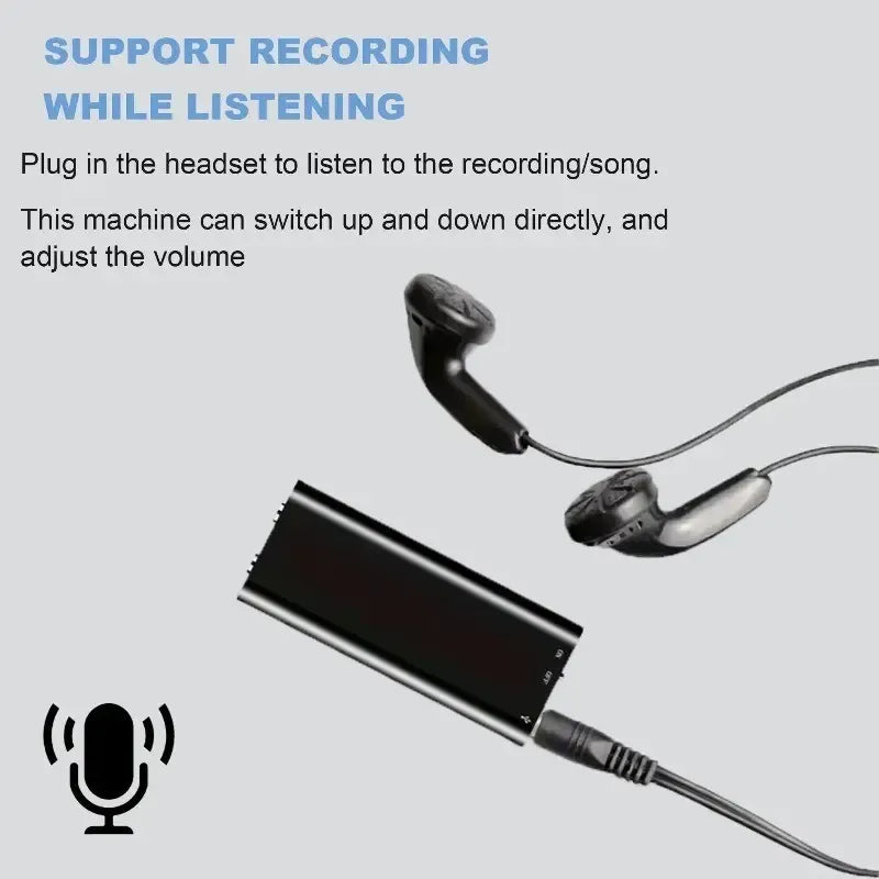 Professional Voice-Activated Digital Recorder, 8GB HD