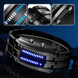 Men's Binary LED Watch