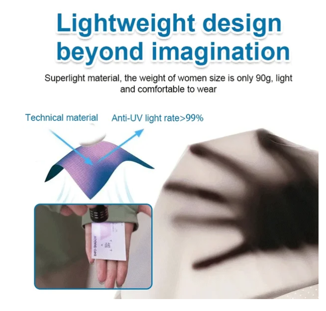 【५० गुणा सूर्य सुरक्षा】 पुरुष तथा महिला दुबैका लागि हल्का सूर्य-रक्षा लुगा
