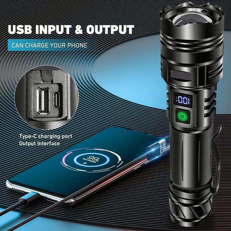 Rechargeable Waterproof LED Flashlights