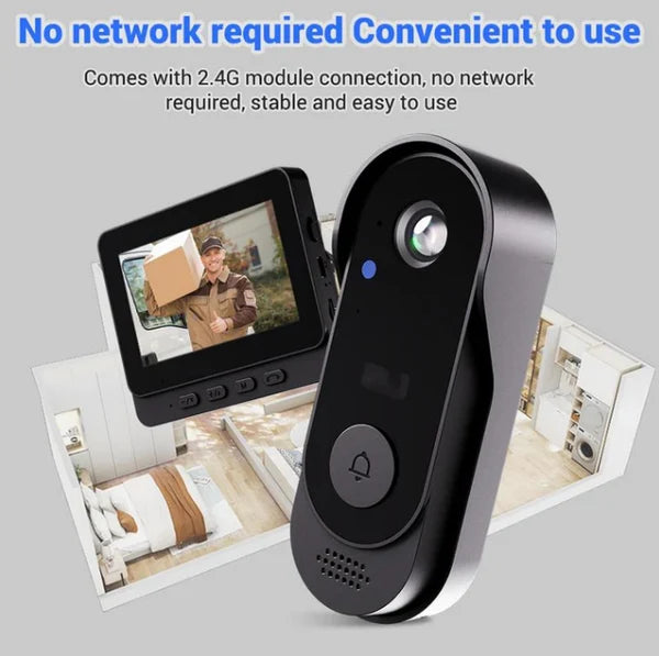🚪 Wireless Doorbell Camera – 1080P