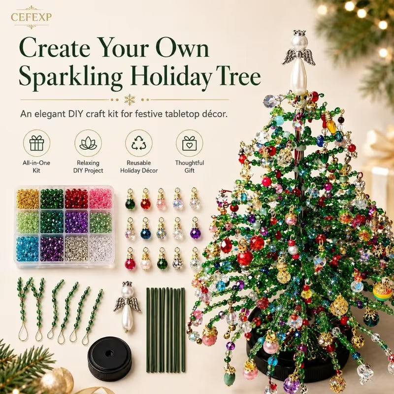 Beaded Mini Christmas Tree Making Kit