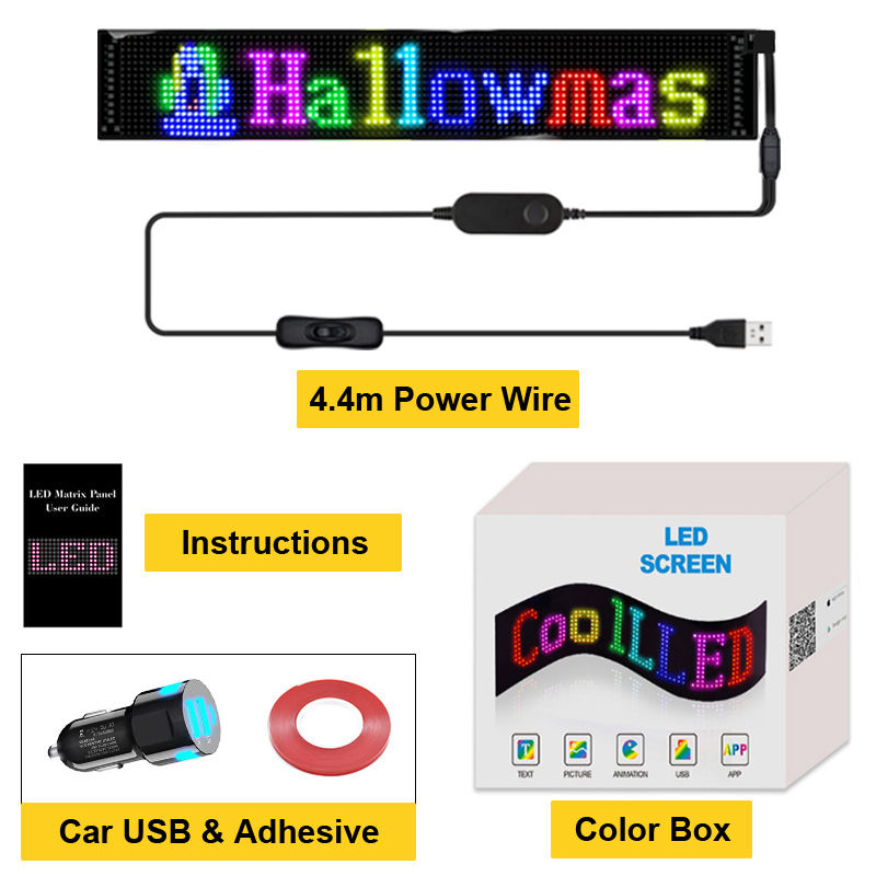 ED सफ्ट स्क्रिन (फ्लेक्सिबल) कार पछाडिको सिसा विज्ञापन स्क्रिन 🚗💡