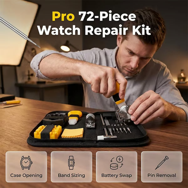 🔧 Pro Watch Repair Kit – Master Every Tick ⌚