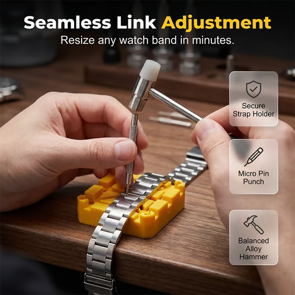 🔧 Pro Watch Repair Kit – Master Every Tick ⌚