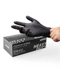 200PCS Black Nitrile Disposable Glove