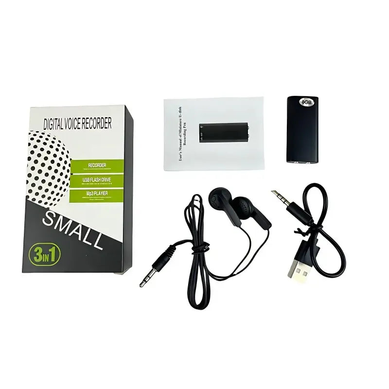 Professional Voice-Activated Digital Recorder, 8GB HD