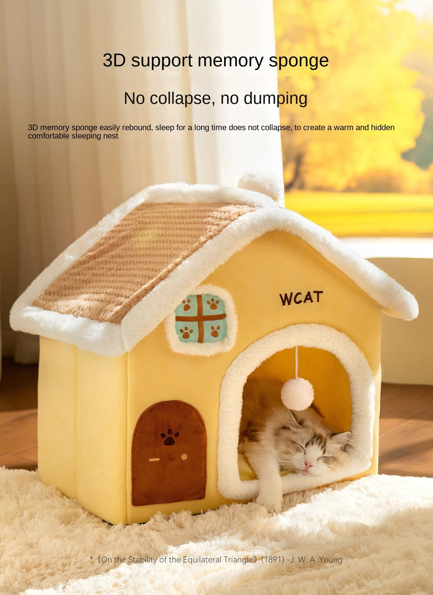 फोल्ड गर्न मिल्ने पेट हाउस (बिरालो / कुकुरका लागि) 🐶🐱