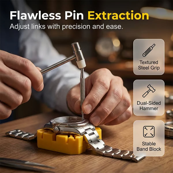 🔧 Pro Watch Repair Kit – Master Every Tick ⌚