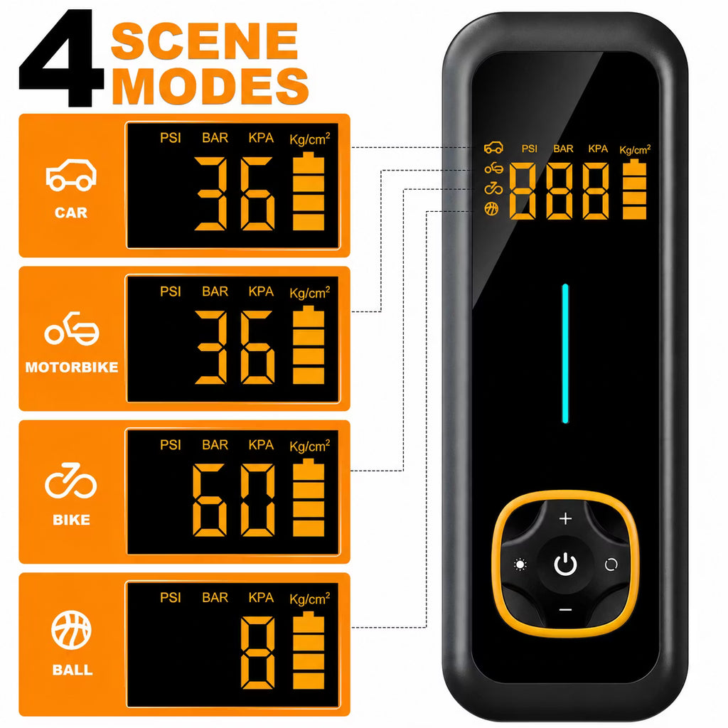 🚗PORTABLE CAR TIRE INFLATOR