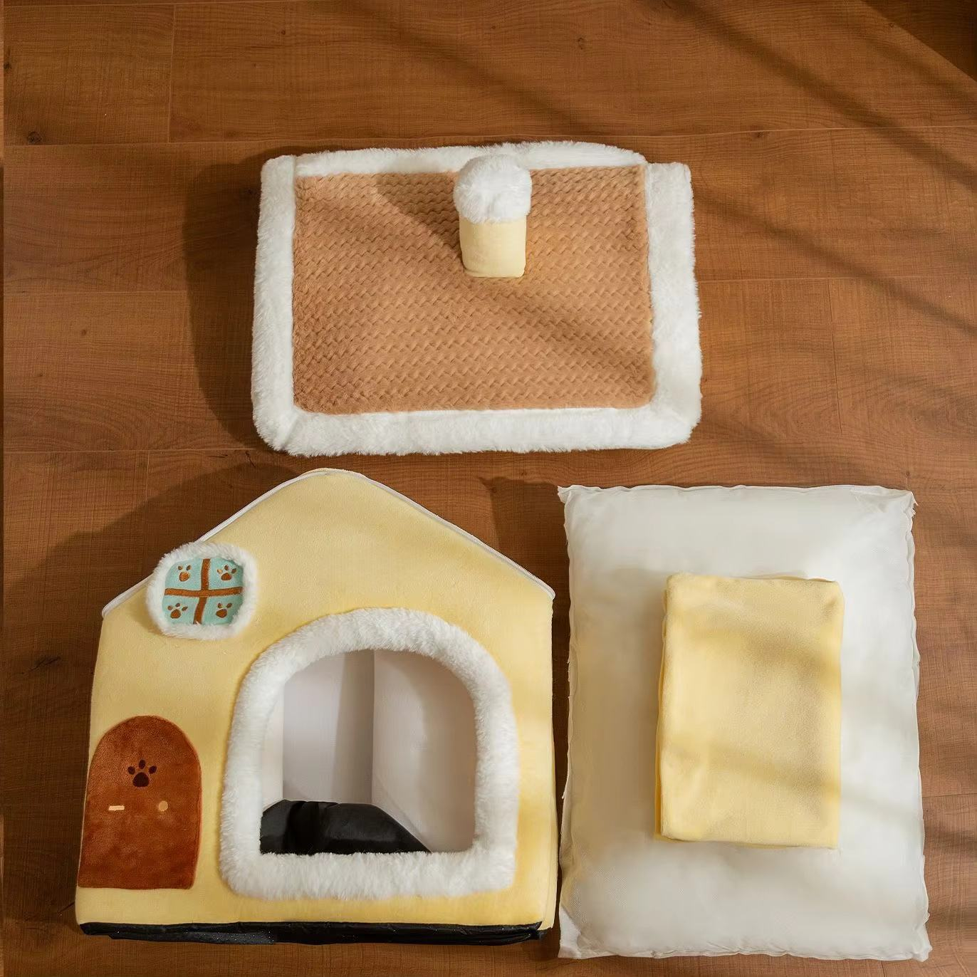 फोल्ड गर्न मिल्ने पेट हाउस (बिरालो / कुकुरका लागि) 🐶🐱