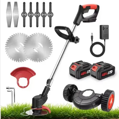 Sharp durable lawn mower 48v machine + battery +Backup blades