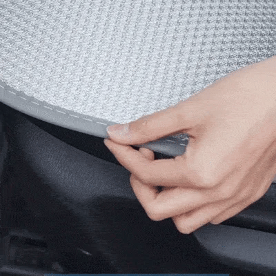 ❄️गर्मीमा प्रयोग हुने आईस सिल्क सास फेर्न सकिने नन-स्लिप कार सिट कभर