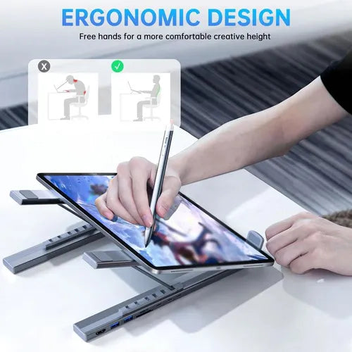 💥Hot Selling💥 USB-C docking station laptop stand with 4K HDMI port
