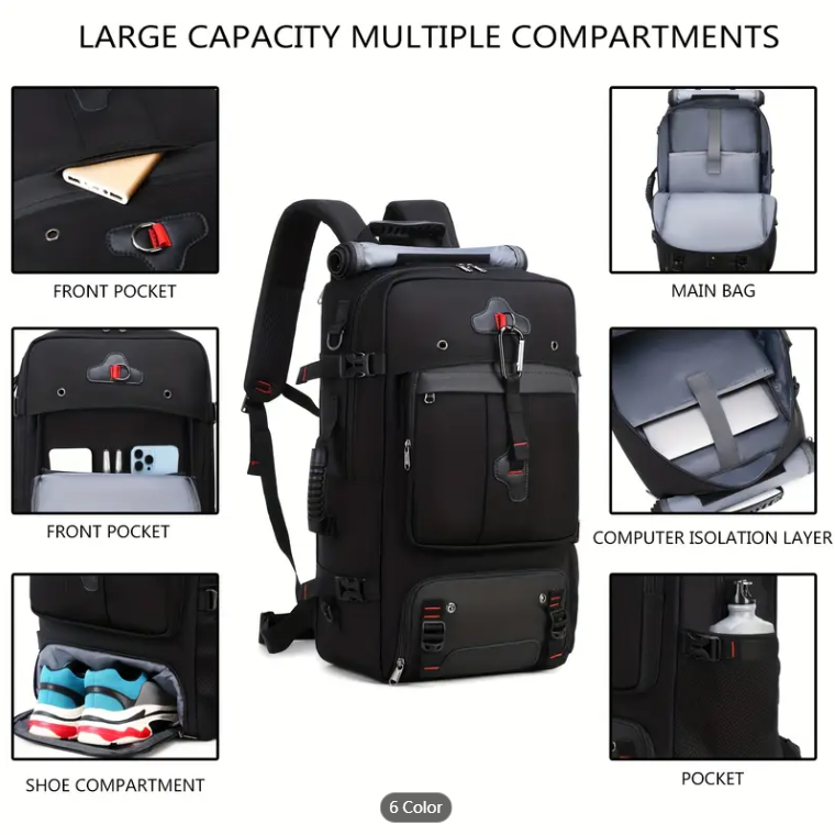 पुरुष र महिलाहरूका लागि यात्रा ब्याकप्याक ✈️