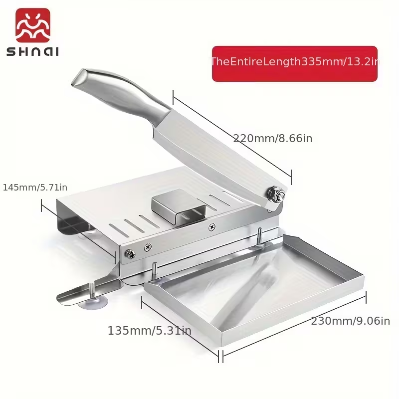 Heavy-Duty Manual Meat Cutter – Perfect for Frozen Beef, Mutton & Veggies