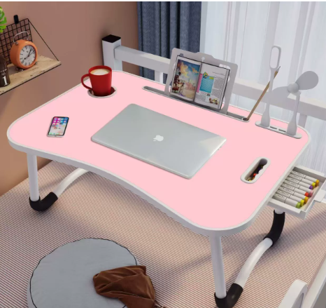 पोर्टेबल ल्यापटप बेड टेबल (कप होल्डरसहित)