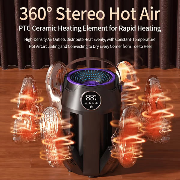 6-Arm Electric Boot and Shoe Dryer and Warmer