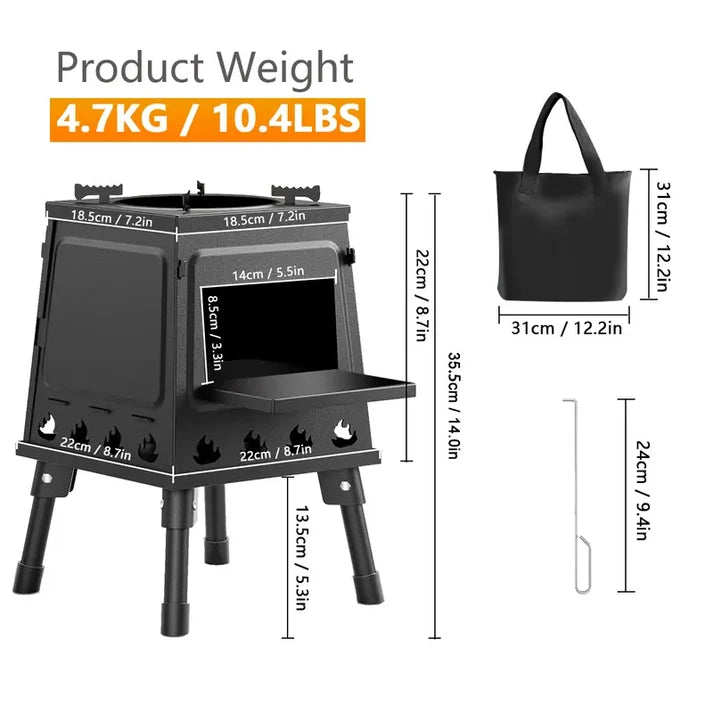 Portable Wood Burning Rocket Stove