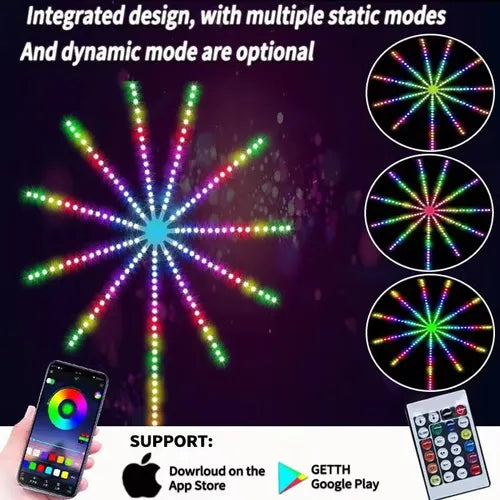 Bluetooth Smart Fireworks Led Light