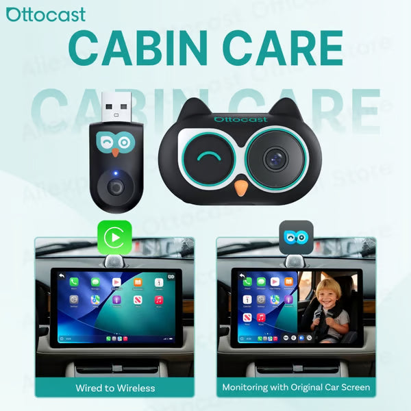 Owl Child Monitor Wireless CarPlay Adapter
