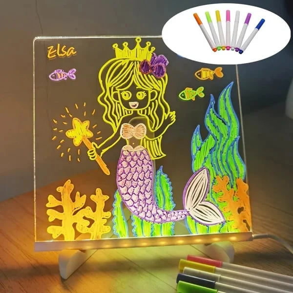 🎨LED Note Board🎁Buy 1 Get 7 Colour Pens For Free