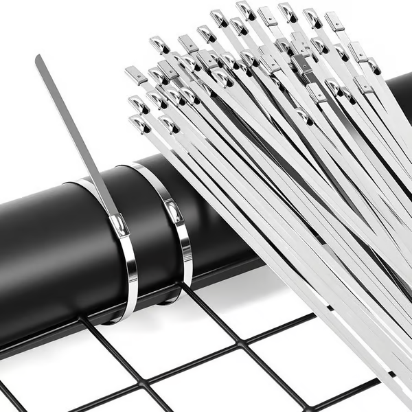 🔥Stainless Steel Cable Tie Gun with Metal Zip Ties（100PC）