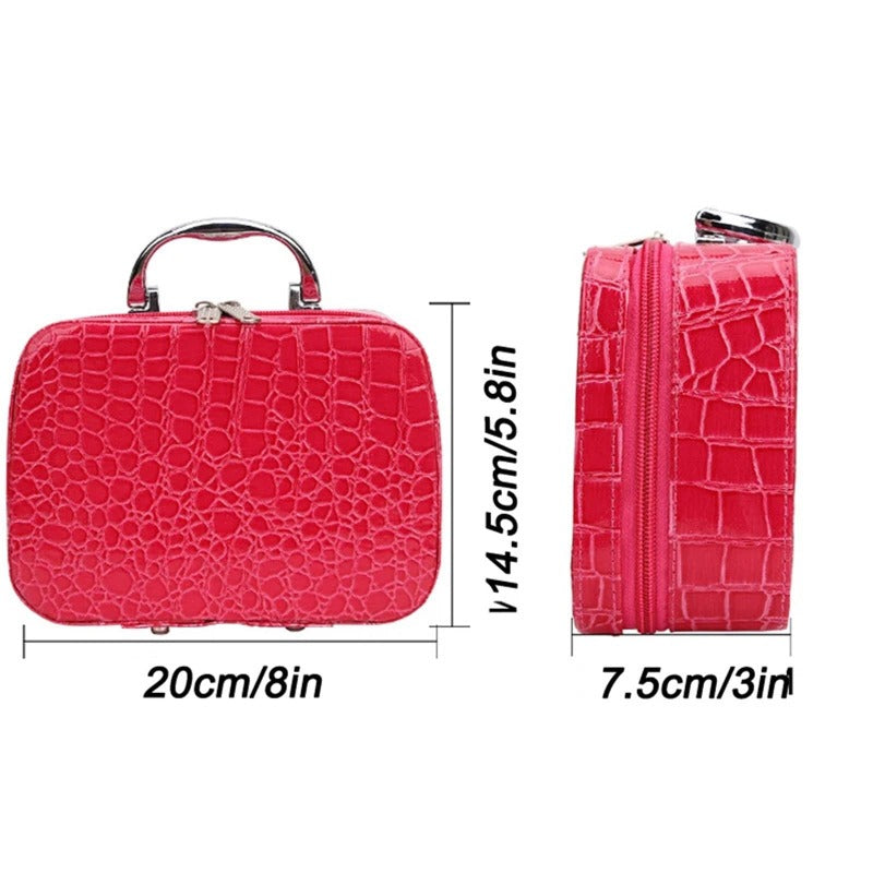 Portable Sewing Kit in Faux Leather Case