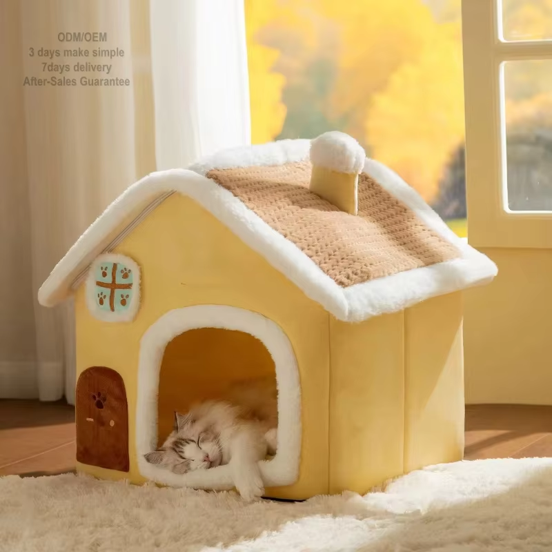 फोल्ड गर्न मिल्ने पेट हाउस (बिरालो / कुकुरका लागि) 🐶🐱