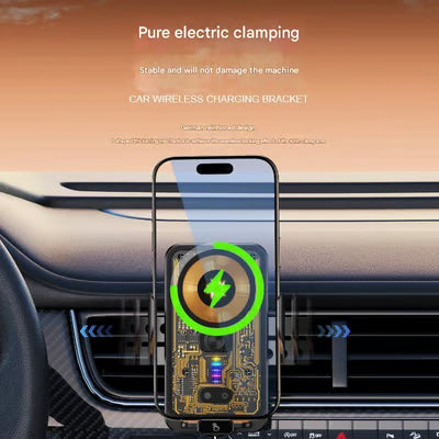 ६६W फास्ट वायरलेस कार चार्जर फोन होल्डर