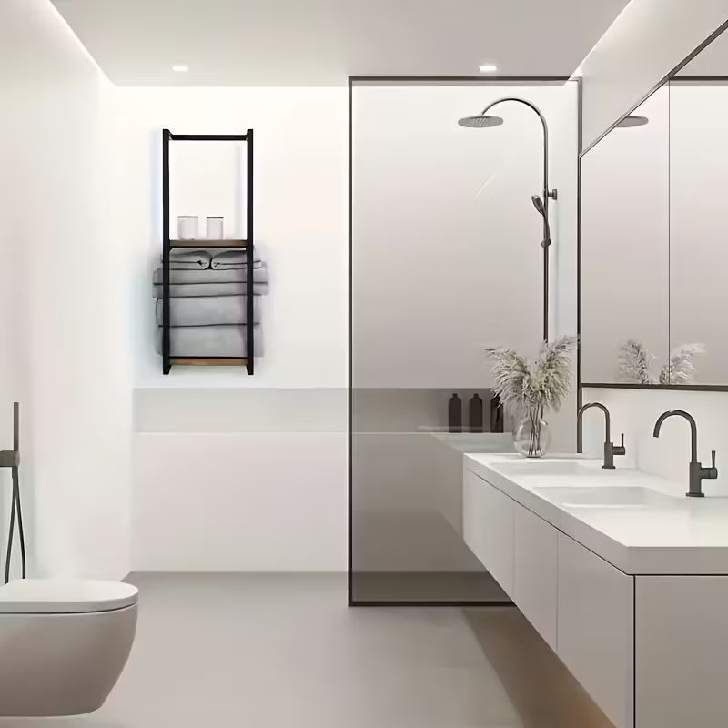 भित्तामा टाँगिने तौलिया भण्डारण र्याक ✅