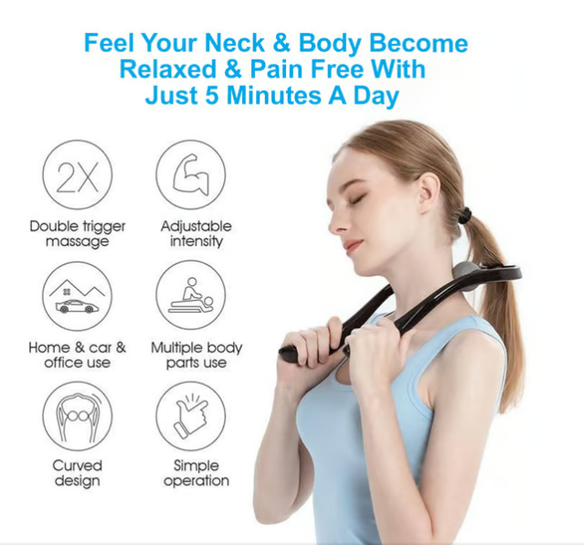 Dual Pressure Point Neck Massager