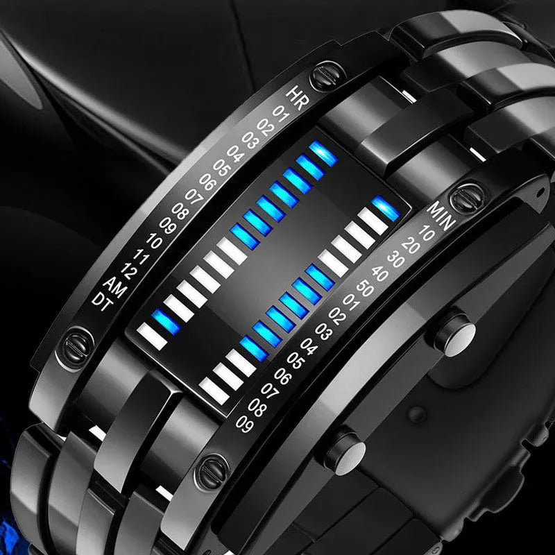 Men's Binary LED Watch