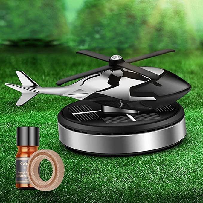 Solar Powered Rotating Helicopter Car Air Freshener