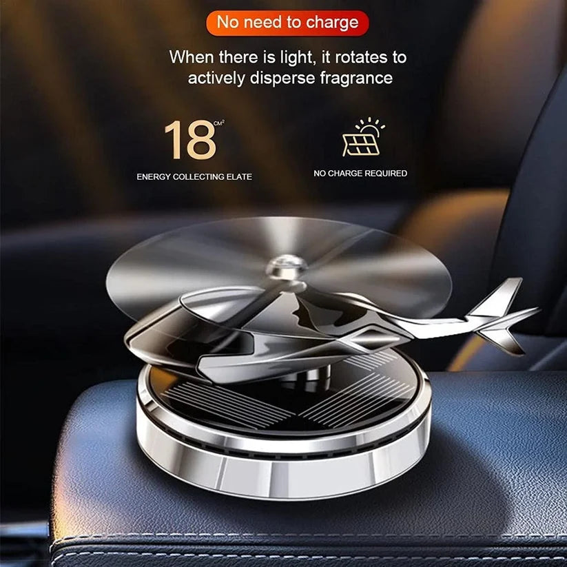 Solar Powered Rotating Helicopter Car Air Freshener