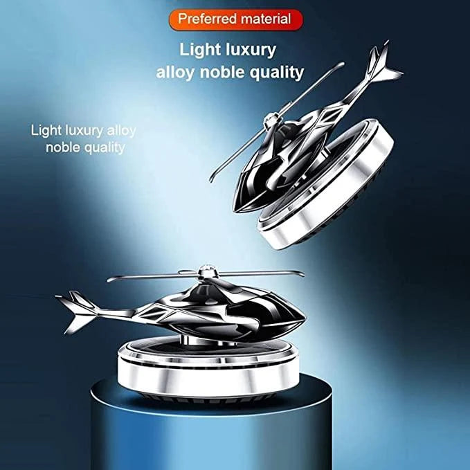 Solar Powered Rotating Helicopter Car Air Freshener