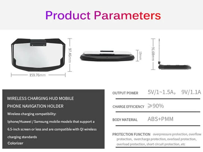 🚗THE BEST HEAD-UP DISPLAY +🔋WIRELESS CHARGER